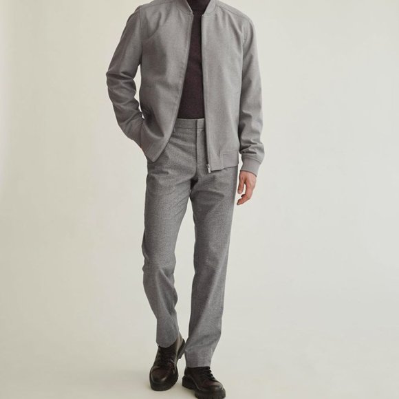 RW&CO Grey Brushed Bomber Jocket - Picture 2 of 4